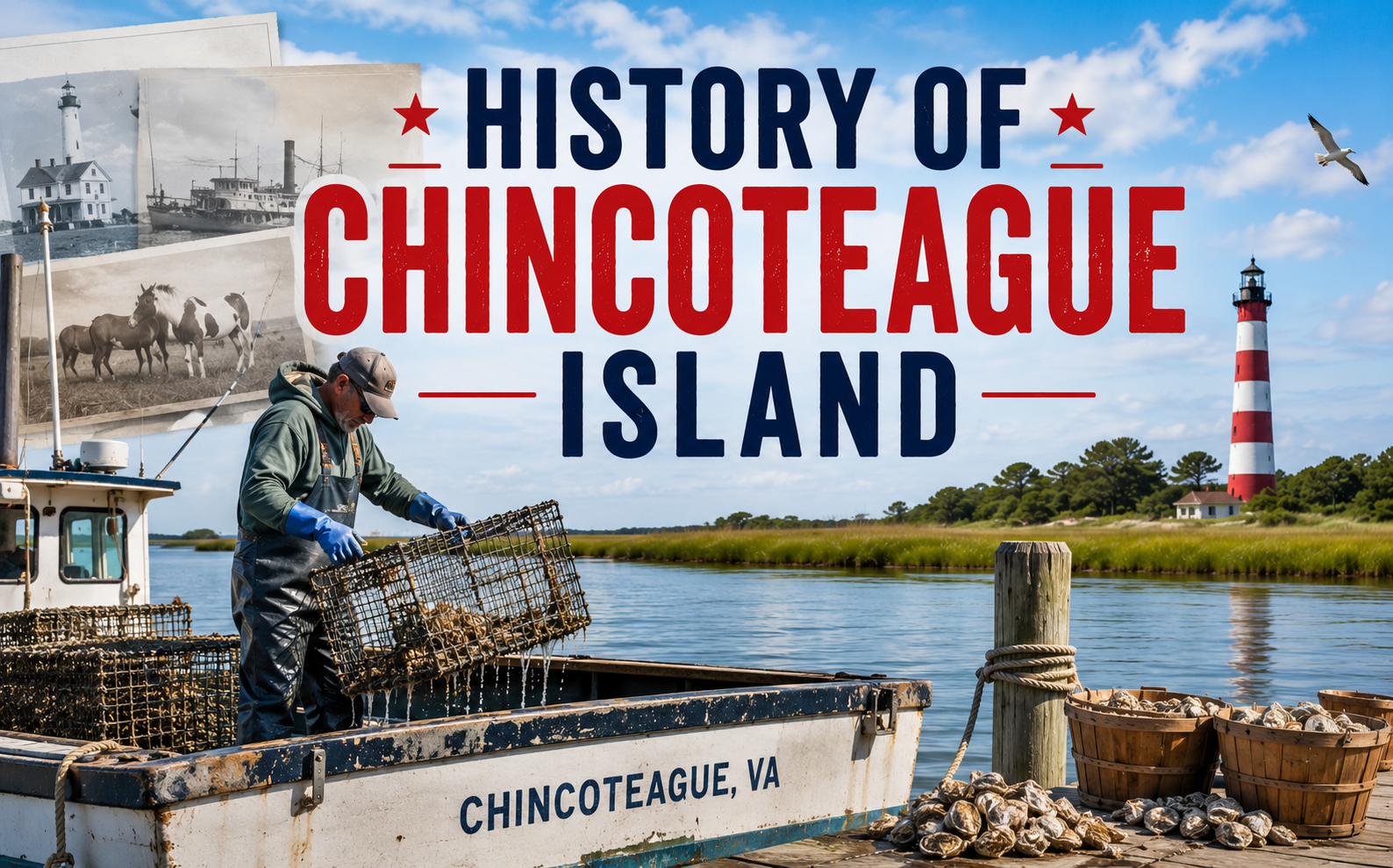 History of Chincoteague Island: From Watermen to Wild Ponies